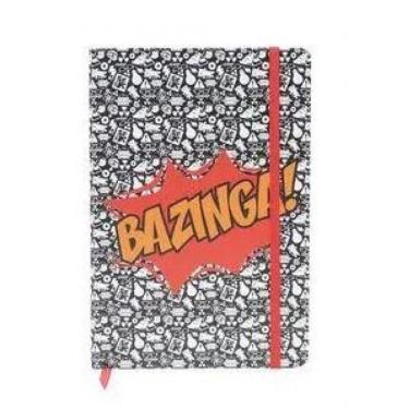 Imagem de Caderneta The Big Bang Theory Bazinga Fd Preto/ Branco A5  - 43216