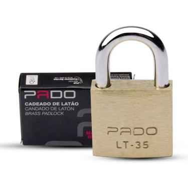 Imagem de Kit 5 cadeados latão 35 mm pado dourado