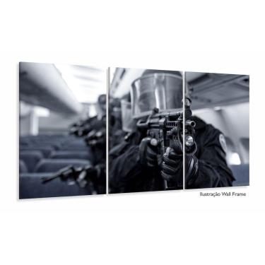 Imagem de Quadros Decorativos Counter Strike Go 120x60 3 peças em Teci