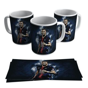 Imagem de Caneca Mabappé Jogador Psg França Futebol Francês