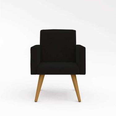 Imagem de Cadeira Decorativa Para Quarto – Balaqui Decor Cor:preta