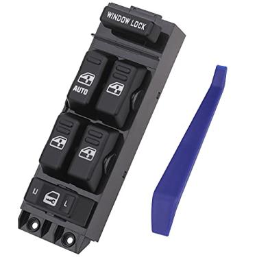 Imagem de Obaee Controle do interruptor da janela do carro botão aberto compatível com Chevy Tahoe Suburban Silverado Avalanche GMC Yukon Sierra 1500 2500 3500 Cadillac Escalade Substitui 19259961 15062650