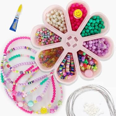 Imagem de Realizzi Kit de Acessórios para Cabelo Infantil com Miçangas Coloridas e Tiaras Arco Cabelo Completo