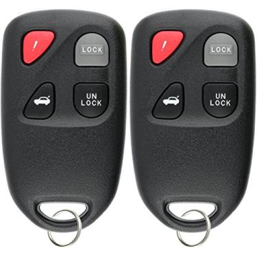 Imagem de KeylessOption chaveiro de controle remoto para chave de carro para KPU41805 modelo 41805 Mazda 6 (pacote com 2)
