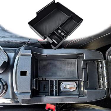 Imagem de TACOBRO Suporte organizador de console central compatível com Ford Explorer 2012 2013 2014 2015 2016 2017 2018 2019 Acessórios Apoio de braço Porta-luvas Divisor de armazenamento secundário Inserção de materiais ABS