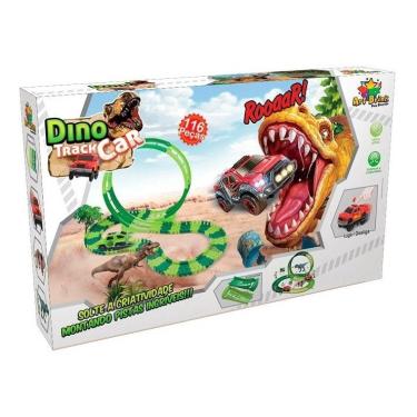 Imagem de Pista Dinossauro Track Car Art Brink 1 Carro 116 Peças