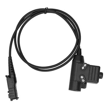 Imagem de MOOKEENONE Fone de ouvido de rádio tático U94 PTT adaptador cabo conector para Motorola P6600 6620
