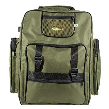 Imagem de Bolsa Mochila Para Camping Pesca Viagem EBF Motopesca Tamanho Grande Cor:Verde