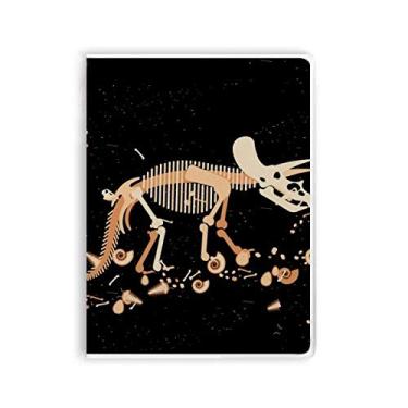 Imagem de Caderno de dinossauro em miniatura Bones Bone com capa macia