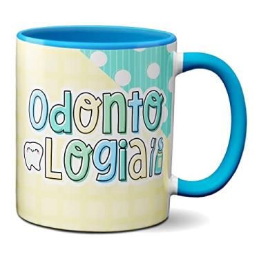 Imagem de Caneca Dentista Profissional Odontologia Profissão Dente (Azul)
