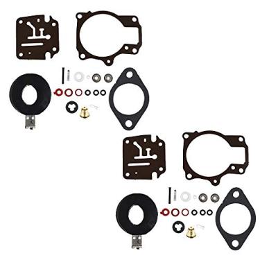 Imagem de Kit de reparo de carburador com boia para Johnson Evinrude 50 55 60 HP pacote com 2