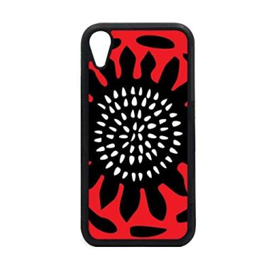 Imagem de Sunflower Outline Celebrate Mexico Totems para iPhone XR Capa para proteção de telefone Apple