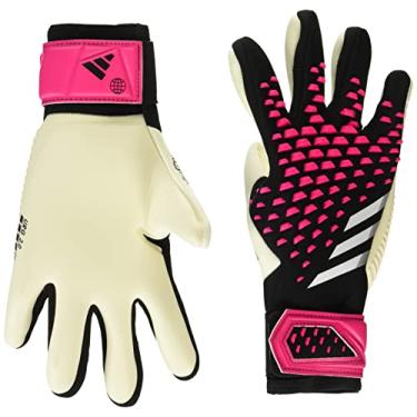 Imagem de adidas Luvas de goleiro Pro Predator unissex infantil, preto/branco/Team Shock Pink, 4