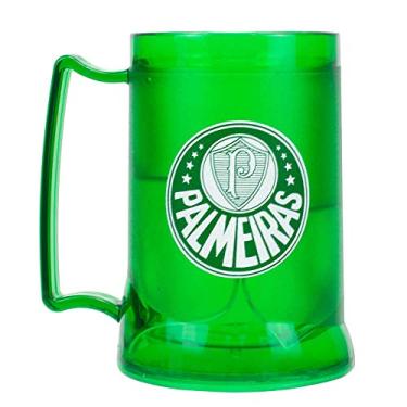 Imagem de Caneca Gel Verde Isolante Térmico 400ml Palmeiras Oficial