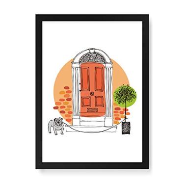 Imagem de Arte Maníacos Quadro Decorativo Porta Dog - 23x16,25cm (Moldura em laca preta)