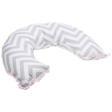 Imagem de Biramar Baby Apoio Amamentacao Estampado Brooklyn Chevron Cinza/Rosa Rosa