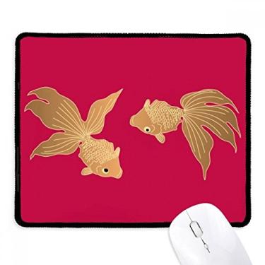 Imagem de Mousepad de pintura de cultura japonesa com borda costurada, tapete de borracha para jogos
