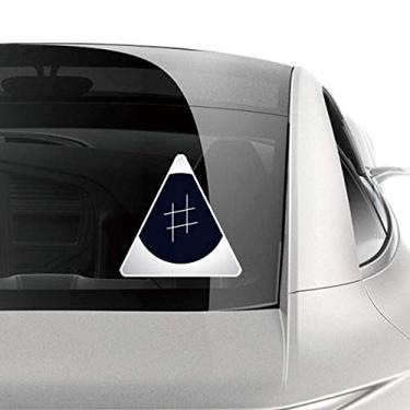 Imagem de DIYthinker Adesivo de carro preto com assinatura White Music