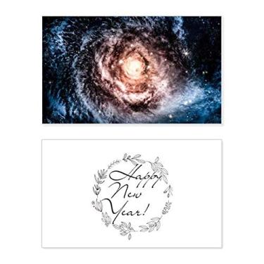 Imagem de Nebulosa Poeira Nebulosa Padrão de Olho Cósmico Ano Novo Festival Cartão de felicitações Mensagem de Abençoamento Presente