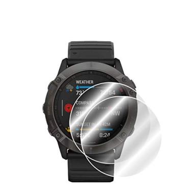 Imagem de IPG Protetor de tela para relógio Garmin Fenix 6X / 6X Pro / 6X Pro Solar / 6X Sapphire Edition Watch Screen Protector (2 unidades) Película transparente invisível ultra HD antirarranhões