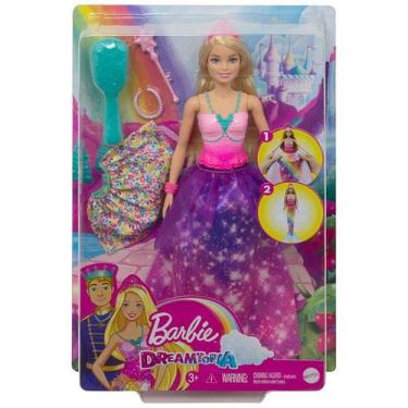 Imagem de Boneca Barbie Transformação Princesa Sereia Gtf92 Mattel