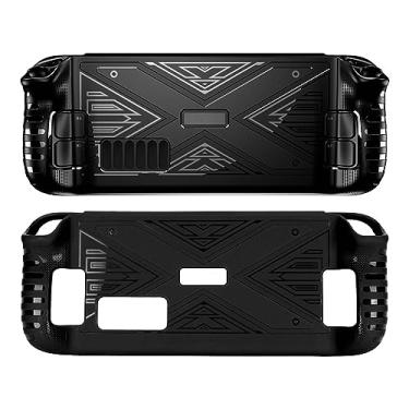  Skull & Co. GripCase Bundle for ROG Ally: Soft Protective Case  with Textured Grips Full Protection and Stand, Shock-Absorption Non-Slip  and Anti-Scratch Cover Design [with Slim Carrying Case] - Black 