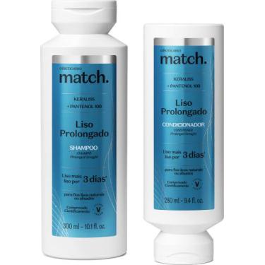 Imagem de Combo Match Liso Prolongado: Shampoo 300ml + Condicionador 280ml - Cab
