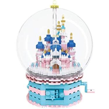 Imagem de Conjunto de Micro Blocos Castelo Rosa para Crianças ou Adultos - Mini Bloc