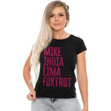 Imagem de Camiseta Baby Look Feminina Girls Mike India Lima Foxtrot Team Six