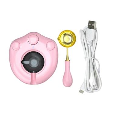 Imagem de Aquecedor Elétrico de Selo de Cera, Derretimento de Vedação de Cera para Selo de Cera com Design Encantador, rosa