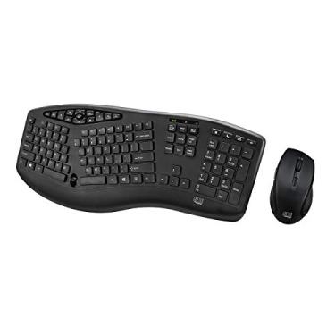 Imagem de Adesso Wkb-1600CB Truform Media 1600 teclado ergonômico sem fio e mouse óptico