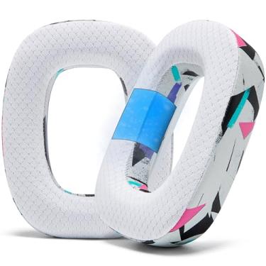 Imagem de WC Freeze A30 - Almofadas de gel de resfriamento para fones de ouvido Logitech Astro A30 da Wicked Cushions - Eleve o conforto e a durabilidade para sessões de jogos épicas | Branco dos anos 90