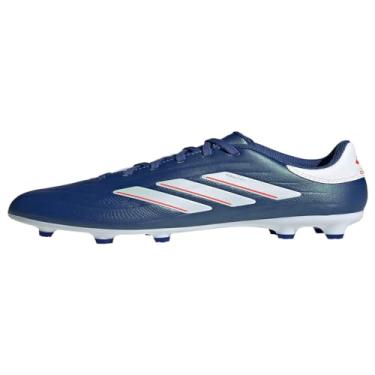Imagem de adidas Tênis infantil unissex Copa Pure Ii.3-Firm Ground, Azul lúcido/branco/vermelho solar, 3 Little Kid