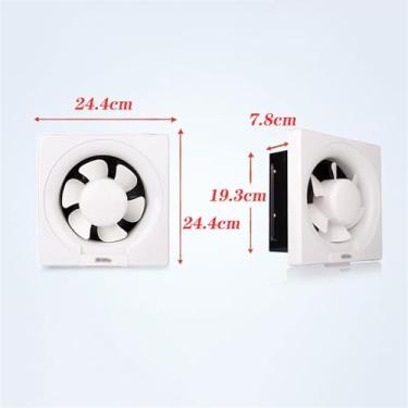 Imagem de Fã exausto Ventilador de ventilação para banheiro, exaustor silencioso, graxa de cozinha, ventilador de ventilação poderoso, 6 polegadas / 8 polegadas / 10 polegadas / 12 polegadas Ventiladores de ven