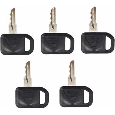 Imagem de Pacote com 5 chaves de ignição AM131841 TCA24616 131841 para John Deere 300 400 GT GX LX Série 130 160 165 Gator 2020A 2030A 850D 855D 4X2 6X4 622 6000A 18000 2020, Multiquip com chaveiro