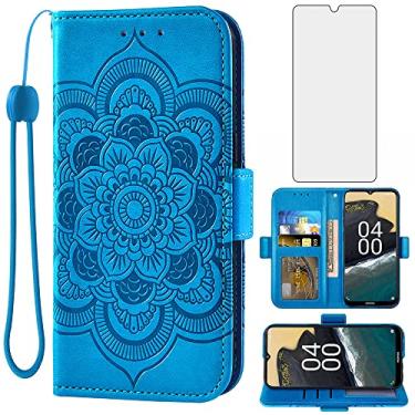 Imagem de Asuwish Capa de telefone para Nokia G400 5G capa carteira com protetor de tela de vidro temperado e suporte flip de couro para cartão de crédito suporte flor fólio bolsa slot acessórios para celular G