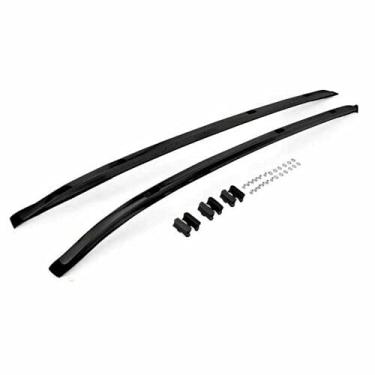 Imagem de UDP-Auto 4 peças todo preto de alumínio rack de trilho de teto suporte de barra lateral barra transversal barra transversal serve para Acura RDX 2019 2020 2021, prata