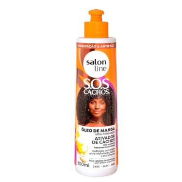 Imagem de Salon Line, Ativador de Cachos, SOS Cachos, Óleo de Manga, Vegano - Para Cabelos Ondulados, Cacheados e Crespos, 500ml