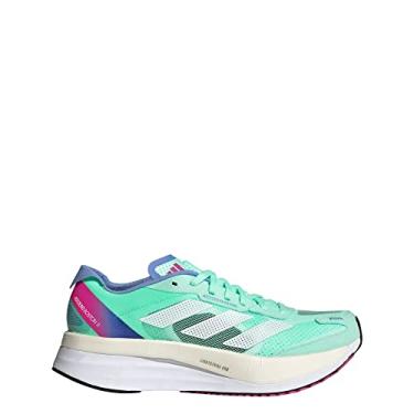 Imagem de adidas T nis feminino Adizero Boston 11, Pulse Mint/Branco/Branco Cristal, 6.5