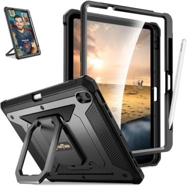 Imagem de Fintie Capa para iPad Air de 11 polegadas M2 (2024) (número do modelo: A2902/A2903/A2904) - [Anel mágico Tuatara] Capa robusta com suporte giratório de 360 graus com protetor de tela e suporte de