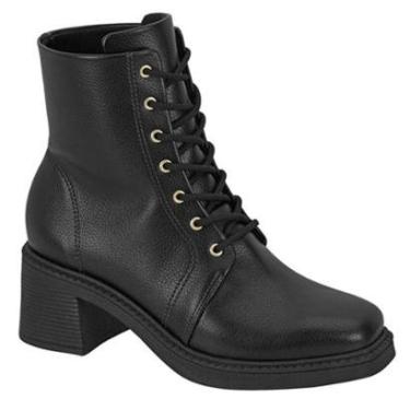 Imagem de Bota Feminina Coturno Beira Rio Bico Quadrado Salto 9082101-Feminino