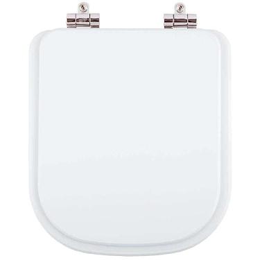 Imagem de Assento Sanitario Poliester Com Amortecedor Piano Branco Para Vaso Deca