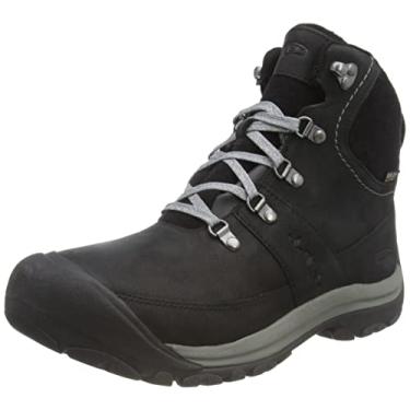 Imagem de KEEN Botas de neve femininas Kaci 3 de inverno de altura média à prova d'água isoladas, Preto/aço cinza, 7.5