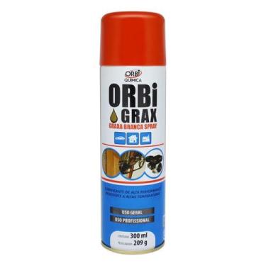 Imagem de Graxa branca em spray 300ml/209gr orbi grax  orbi química