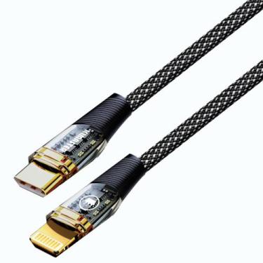 Imagem de Cabo de Dados USB-C p/Lightning 2M 30W PD CB837P Kimaster