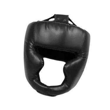 Imagem de simhoa Capacete de boxe Capacete de proteção para cabeça Protetor de cabeça para Taekwondo Karate Sparring, Adulto Preto
