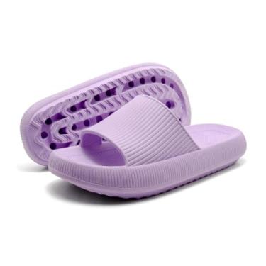 Imagem de Slide Chinelo Adulto Feminino Masculino Infantil confortável Macio (LILÁS, BR, Adulto, Numérico, 34)