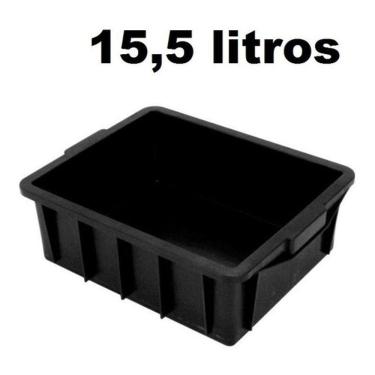 Imagem de Caixa Plastica Organizadora 15,5l Com Tampa Tipo Container