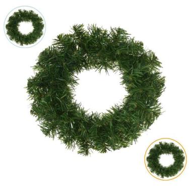 Imagem de Guirlanda Aramada Natalina Volumosa Verde 30 Cm C/ 70 Galhos - Florart