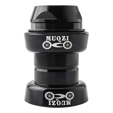 Imagem de #N/A 25,4 mm rolamento de fone de ouvido para bicicleta 43 mm farol dianteiro afunilado para bicicletas dobráveis – Preto